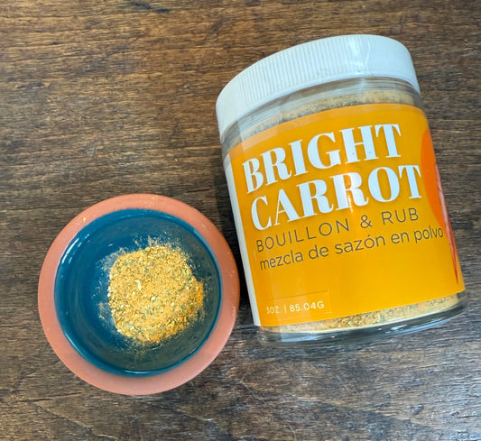 BRIGHT CARROT  | bouillon powder and rub - mezcla de sazón en polvo
